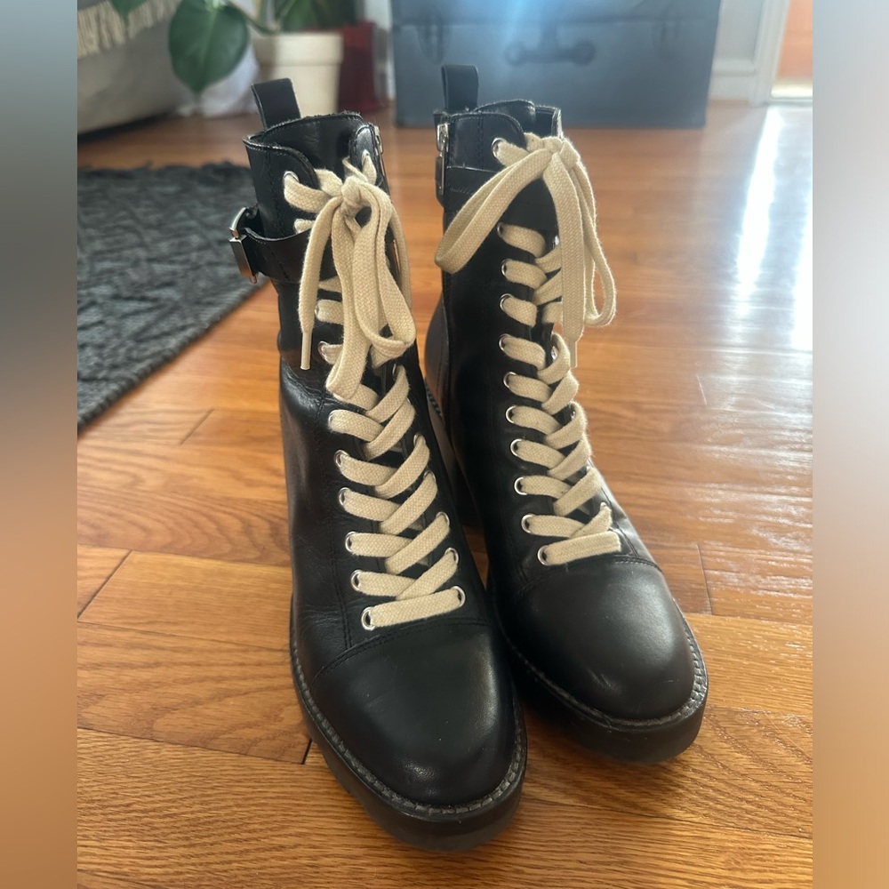 Mark Fisher heeled combat boot